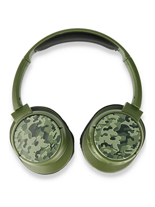 Hepsiphone Kablosuz Silikonlu Kulak Üstü Bluetooth Kulaklık Yeşil