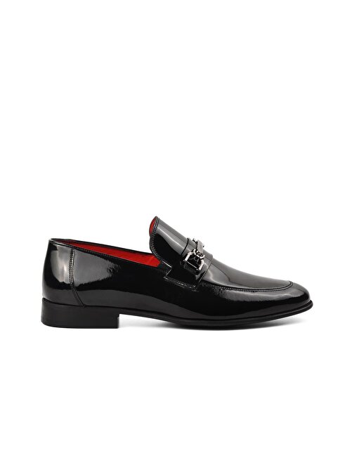 Pierre Cardin 120089 Siyah Rugan Hakiki Deri Erkek Klasik Ayakkabı