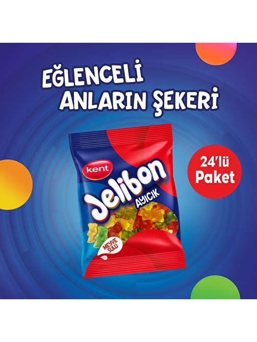 Jelibon Ayıcık Meyve Sulu Şekerleme 80 gr x 24 Adet