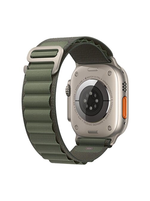 E2M KRD26 Apple Watch 38 - 40 - 41 mm Alpine Akıllı Saat Kordonu Yeşil