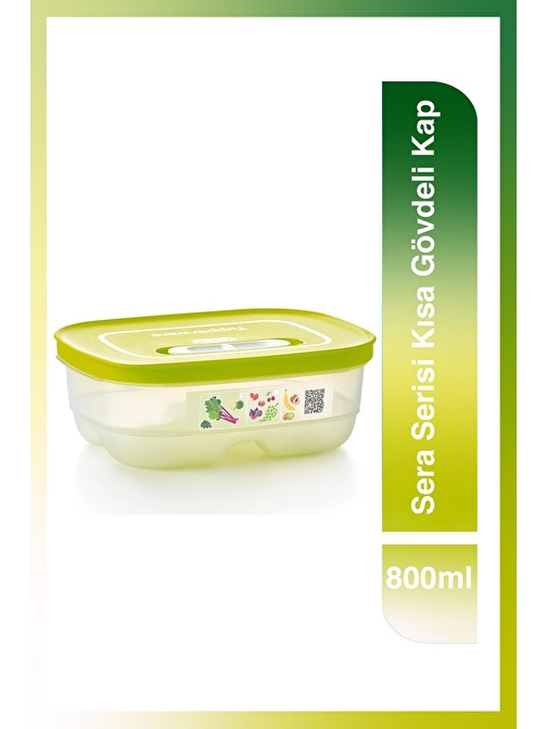 Tupperware Sera Serisi Kısa Gövdeli Kap 800 Ml Limon