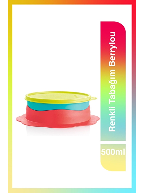 Tupperware Renkli Tabağım Berrylou 500 Ml