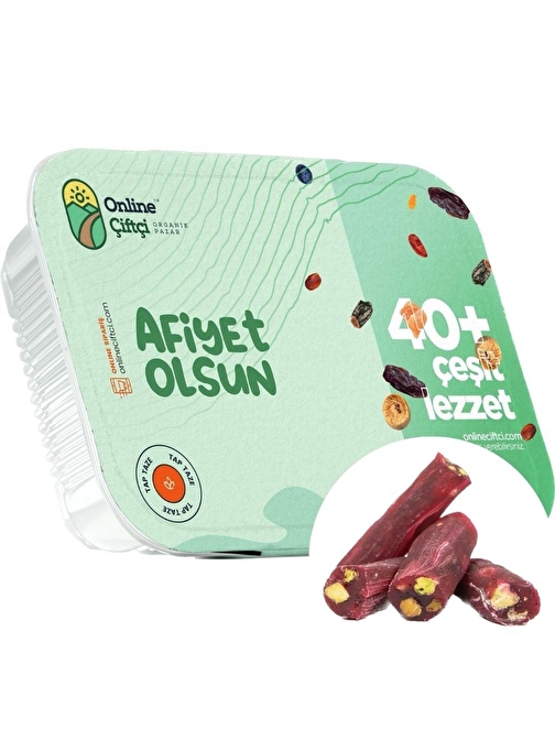 Onlineçiftçi Antep Fıstıklı Narlı Fitil Lokum 350 gr