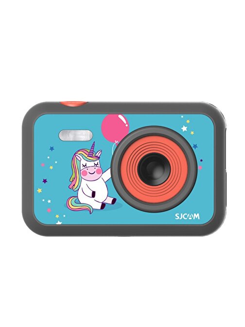 Sjcam Funcam Çocuklar İçin Fotoğraf Makinesi Ve Kamera Unicorn Desenli Siyah