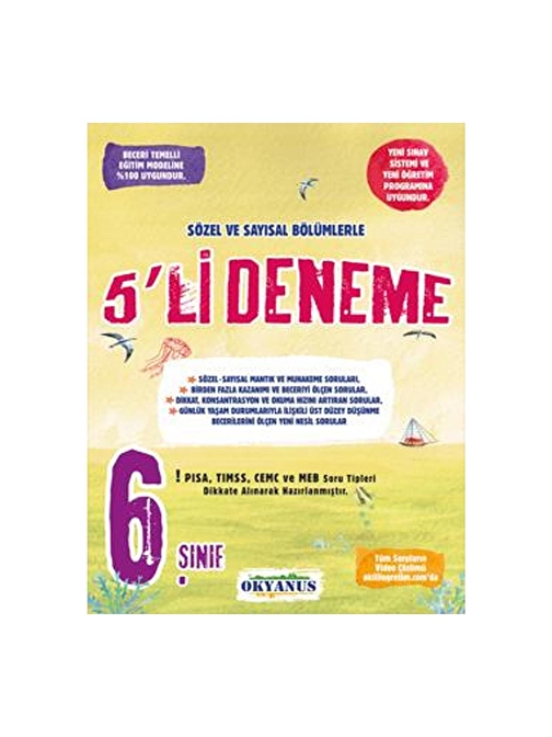 Okyanus Yayınları 6. Sınıf 5 Deneme