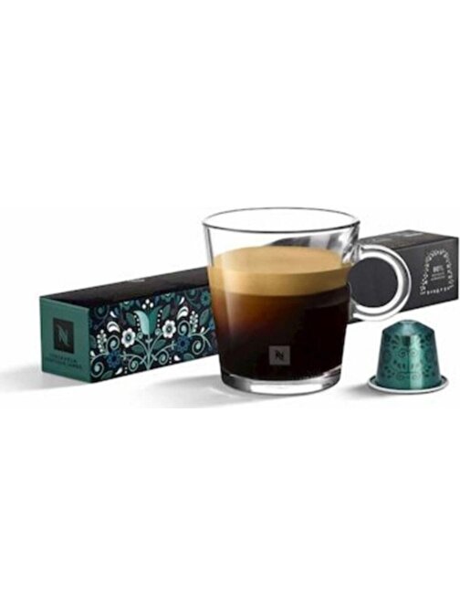 Nespresso World Explorations Stockholm Fortissio Lungo Yoğun Zengin ve Dolgun Gövde Kapsül Kahve 10'lu