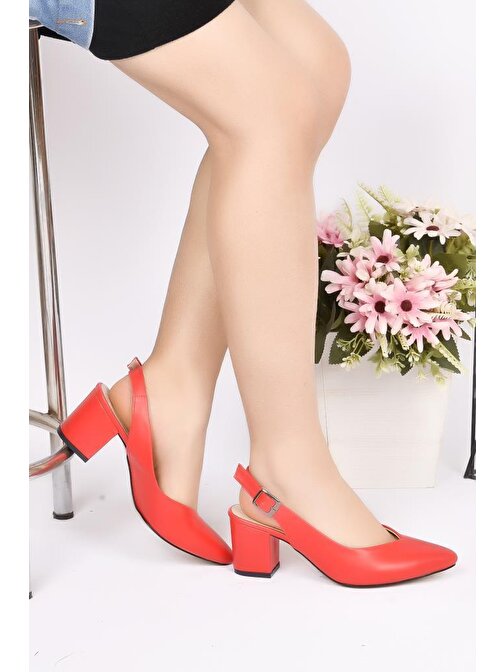 Papuçcity Blnr 02070 5 cm Kadın Topuklu Ayakkabı