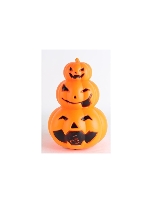 EventPartyStore CADILAR BAYRAMI HALLOWEEN 3'LÜ BALKABAĞI IŞIKLI DEKOR SÜS 21 CM X 15 CM