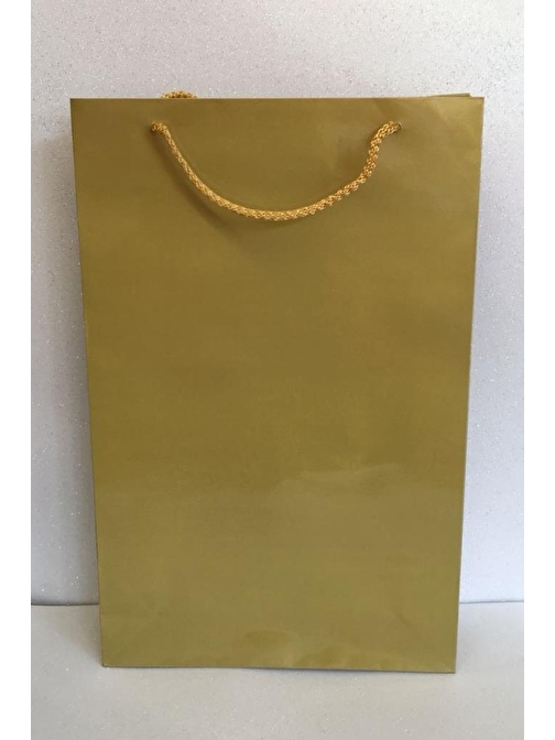 EventPartyStore KARTON ÇANTA GOLD 35CM X 45CM - 1 ADET