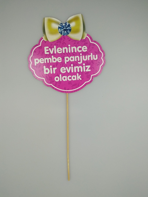 EventPartyStore KONUŞMA BALONU EVLENİNCE PEMBE PANJURLU BİR EVİMİZ OLACAK