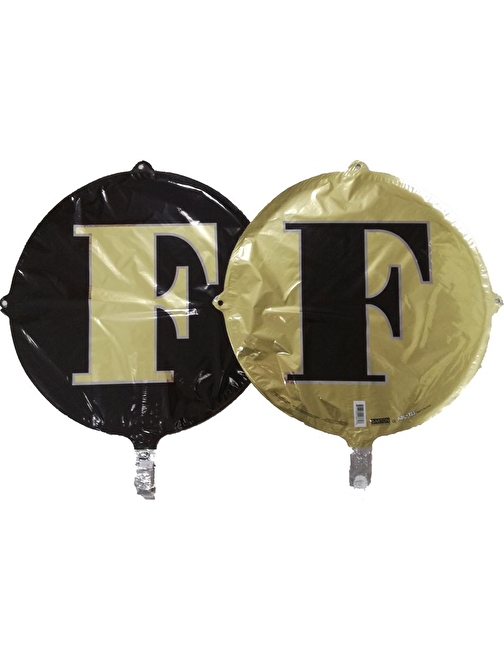 EventPartyStore FOLYO BALON HARF F GOLD-SİYAH 18'' (DÜ 15)