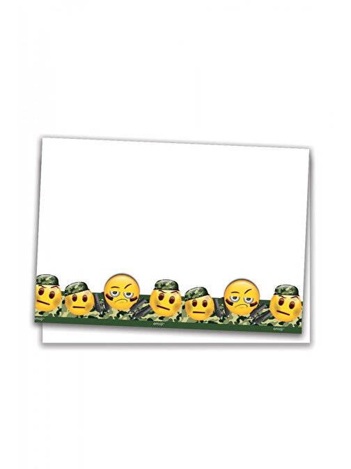 EventPartyStore EMOJİ KAMUFLAJ MASA ÖRTÜSÜ 120X180(PLASTİK)