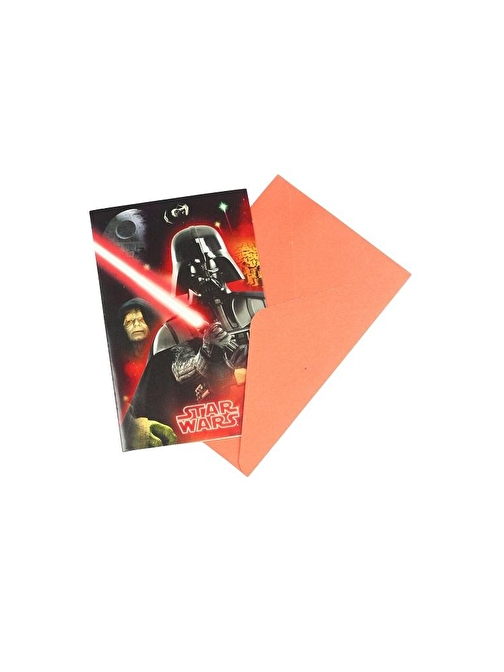 EventPartyStore STAR WARS DAVETİYE SET 6'LI