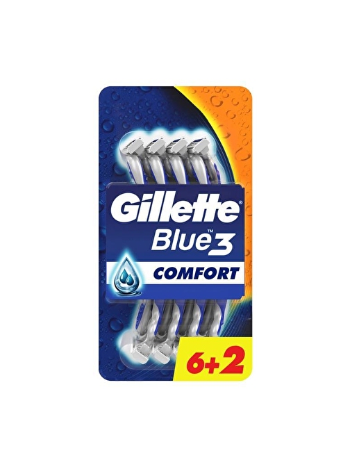 Gillette Blue3 Comfort Kullan At Tıraş Bıçağı 8'li