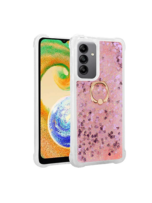 Lopard Samsung Galaxy A04S Kılıf Lopard Milce Kapak Pembe