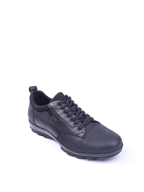 Fosco 9510 Siyah Hakiki Deri Sıcak Astar Erkek Ayakkabı