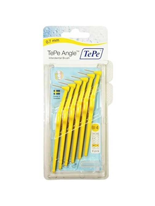 Tepe Angle Diş Teli Arayüz Fırçası 0.7 mm 6'lı Sarı