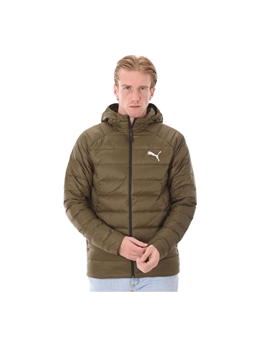 849355-62 Puma Packlıte Hooded Down Jacket Erkek Mont Kahve