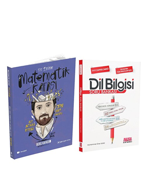 Akm Kitap Ders Kafası TYT Matematik 2.Kitap ve AKM Dil Bilgisi Soru Bankası Seti 2 Kitap