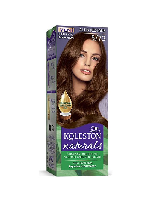 Koleston Naturals  5/73 Altın Kestane  Kalıcı Krem Boya