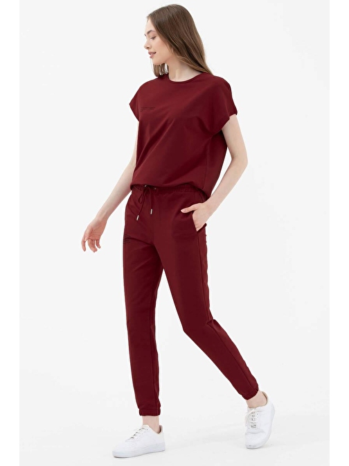 Jogger Eşofman Altı - Bordo M