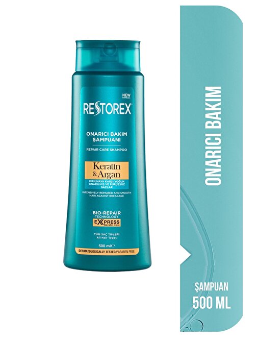Restorex Keratin Argan Tüm Saç İçin Şampuan 500 ml
