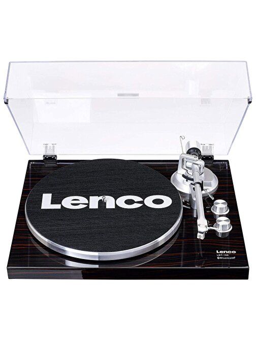 Lenco LBT-188WA Modern Abanoz Bluetooth Çıkışlı Gramofonsuz Çantasız Pikap Siyah