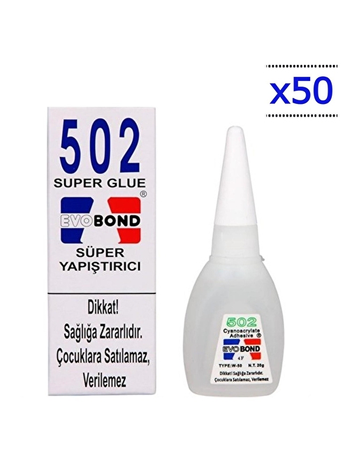 Evobond 502 Yapıştırıcı 20 G 50 Adet