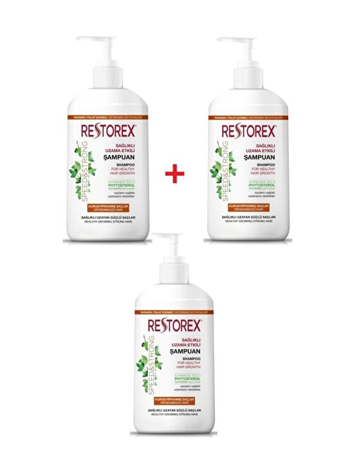 Restorex Kuru - Yıpranmış Saçlar İçin Şampuan 3 x 1000 ml