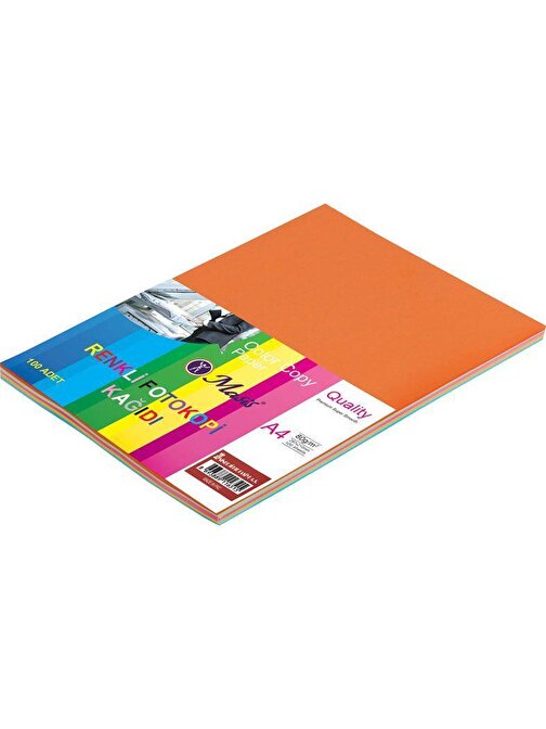 Mondi Masis A4 Fosfor'lu Renkli Fotokopi Kağıdı 100'lü