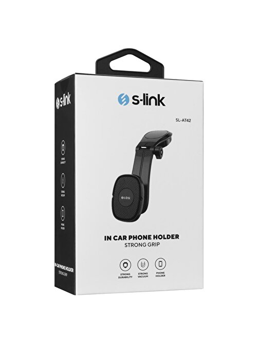 S-Link Sl-At42 Universal Ayarlanabilir Siyah Torpido Üstü Jel Pad Mıknatıslı Telefon Tutucu