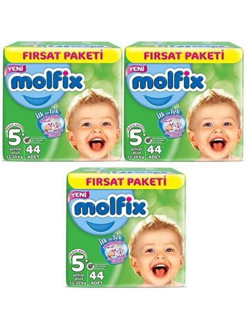 Molfix 12 - 18 kg 5+ Numara Bebek Bezi 132 Adet