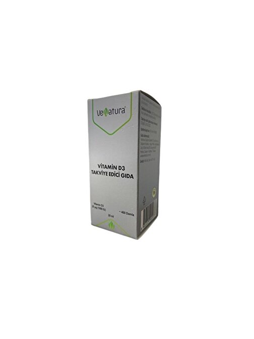 Venatura Vitamin D3 Takviye Edici Gıda 1000 Iu 20 Ml Damla