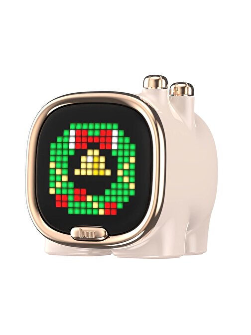 Divoom Zooe Pembe Uyarlanabilir Piksel Ekranlı Bluetooth Hoparlör-LED Dekor