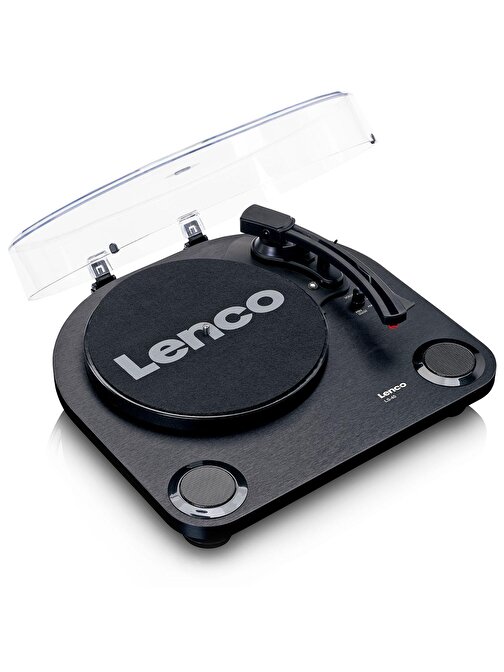 Lenco LS-40 Modern Dahili Hoparlörlü Gramofonsuz Çantasız Pikap Siyah