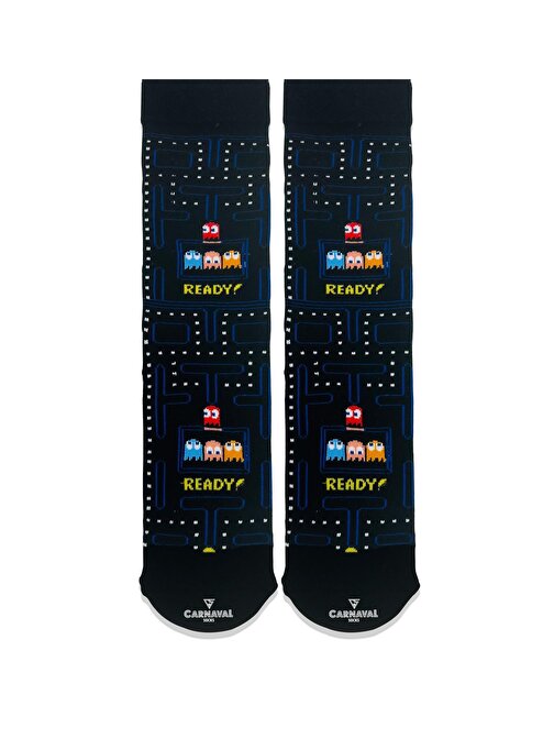 Pacman  Desenli Renkli Çorap