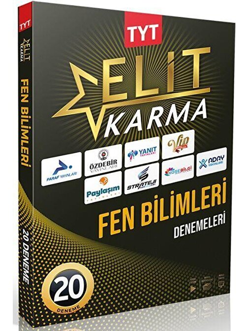 Paraf Yayınları TYT Fen Bilimleri Elit Karma 20 Deneme Paraf Yayınları