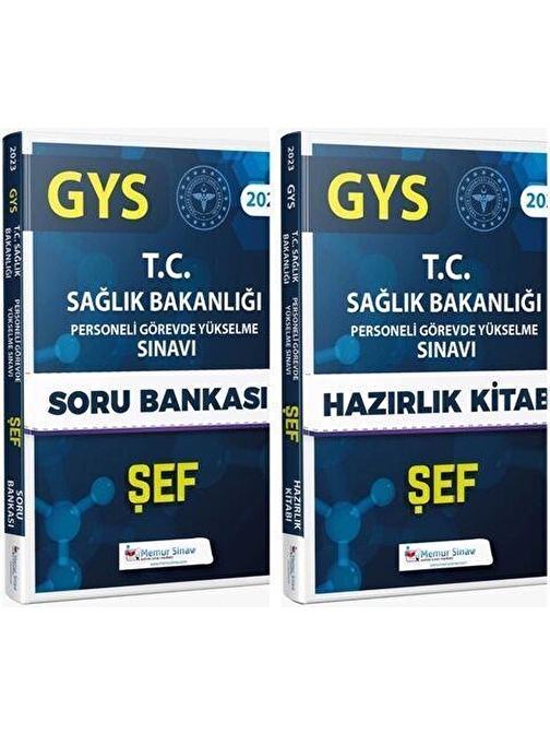 2023 Sağlık Bakanlığı Şef Gys Soru Bankası Ve Hazırlık Kitabı Seti Dizgi Kitap