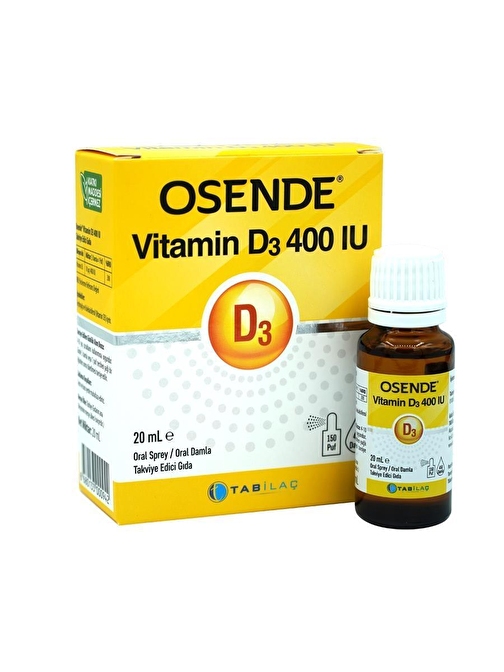 Osende Vitamin D3 400 Iu 20 Ml Oral Sprey