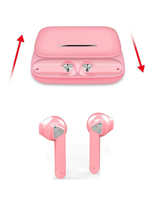 Rabbit Store İphone 12 Kablosuz Kulak İçi Bluetooth Kulaklık Pembe