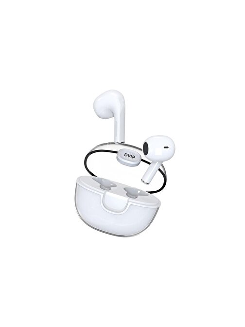 Dvip Tk01 Space One Kablosuz Silikonlu Kulak İçi Bluetooth Kulaklık Beyaz