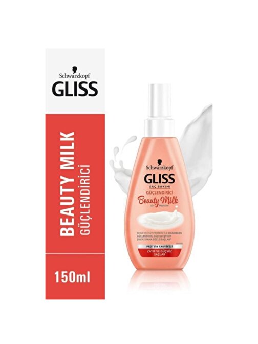 Gliss Beauty Milk-Güçlendirici Saç Bakım Sütü 150 ml