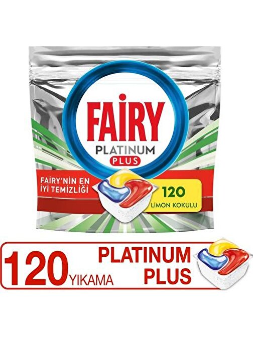Fairy Platinum Plus Bulaşık Makinası Deterjanı Tableti 120'li