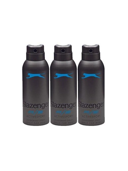 Slazenger Active Sport Mavi Erkek Deodorant 150 ml 3'lü Set