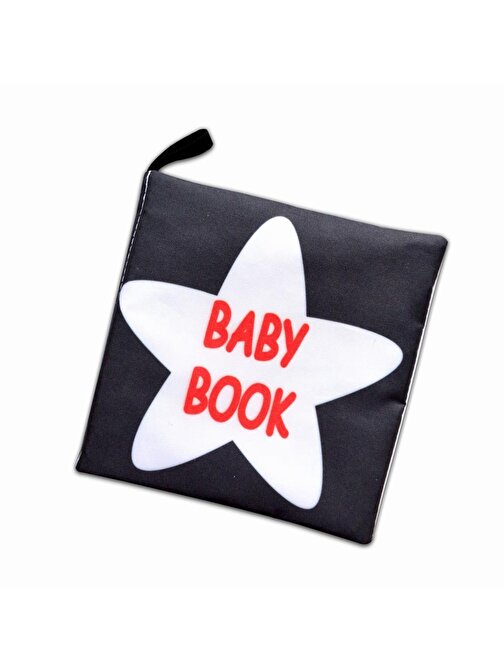 Tox İngilizce Siyah Beyaz Bebek Kumaş Sessiz Kitap E136 Yumuşak Ve Hışırtılı 12 - 24 Ay