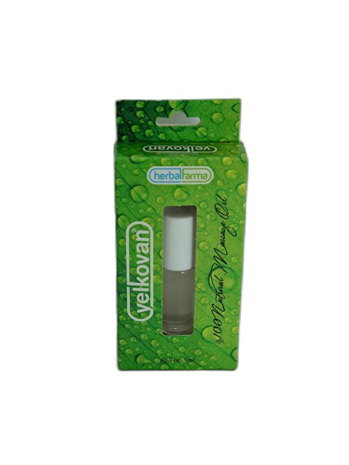 Herbalfarma Yelkovan Menthol Masaj Yağı Roll On Yüzde 100 Natural Nane Yağı 5 Ml