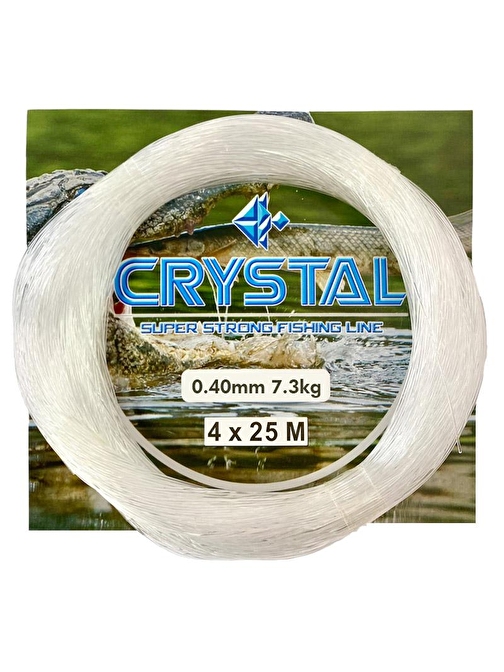 Cyrstal Beyaz Poşet Olta Misinası 0.40 mm