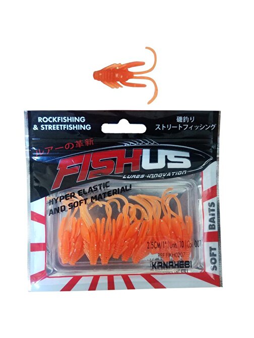 Alansanslı Fishus Soft Yem 2.5 Cm Fıkh-0207 (10'Lu)