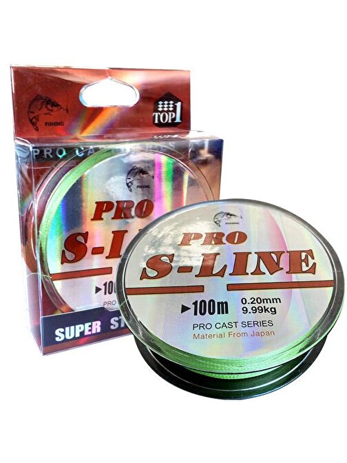 Pro S-Line HDPE 4 Kat İpek Olta Misinası 0.25 mm 100 mt