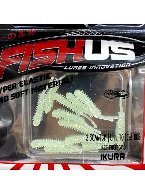 Alansanslı Fishus Soft Yem 3.5 Cm Fııu-3503 (10'Lu)